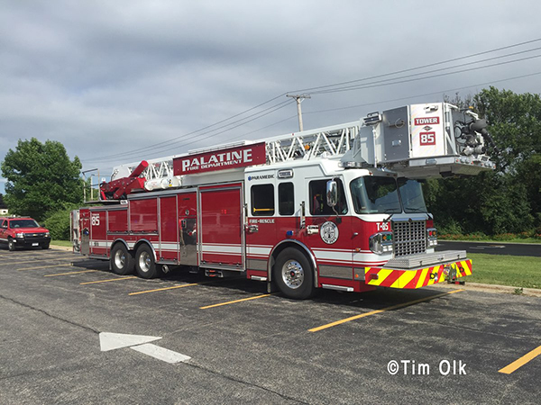 Palatine Fire Department fire truck