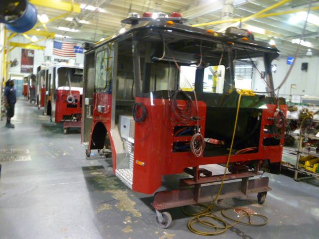 fire engine being built