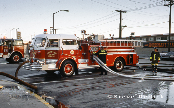Forest View Fire Department at the Hawthorne Race Track grandstand fire of 1978