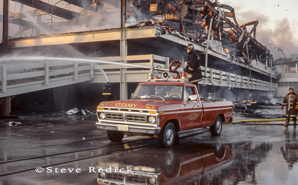 Sticky Fire Department at the Hawthorne Race Track grandstand fire of 1978