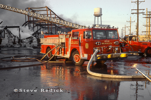 Berwyn Fire Department at the Hawthorne Race Track grandstand fire of 1978