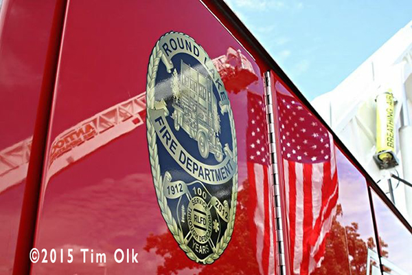 fire truck reflection