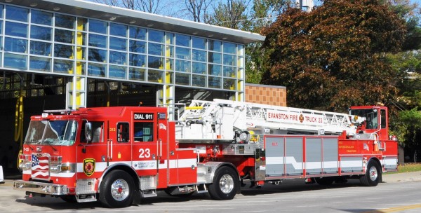Evanston fire truck