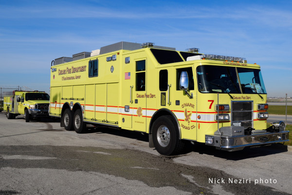 Chicago FD Squad 7 at O'Hare Airport