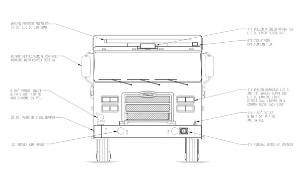 fire engine mechanical drawing