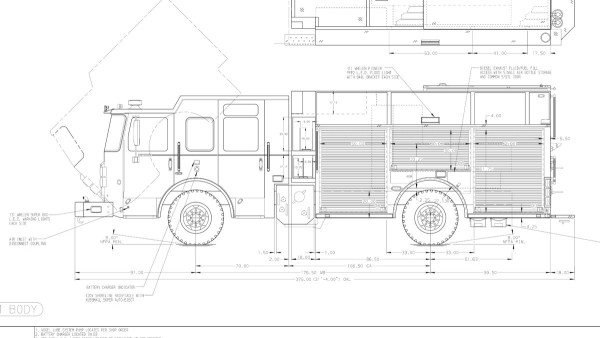 fire engine mechanical drawing