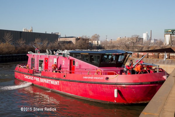Chicago fire boat the Christopher Wheatley