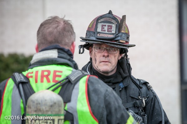 firefighter with dirty face after battling a fire