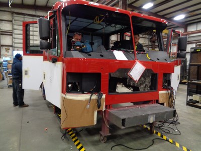New fire engine being built 