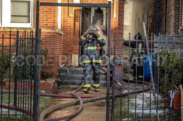 fireman after battling a fire