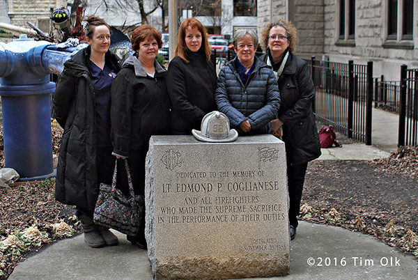 A bell-ringing ceremony was held (1/26/16) at Engine Chicago Fire Lt. Edmond Coglianese.
