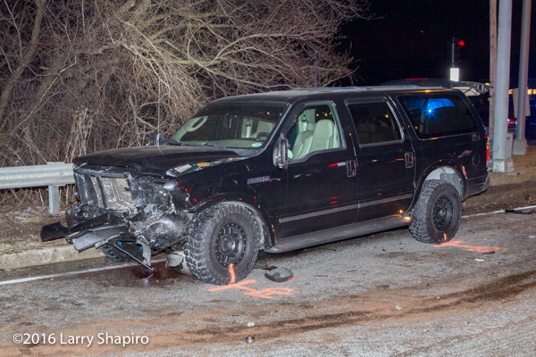 Ford Excursion after serious crash