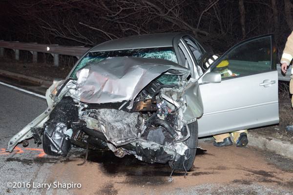 Toyota Corolla after serious crash