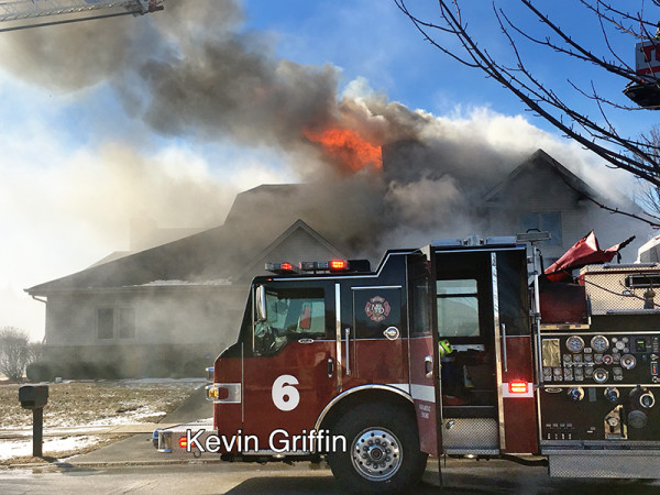house fire in Matteson IL 2-13-16