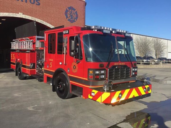 new fire engine for the West Chicago FPD