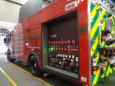 new fire engine for BP in Whiting IN