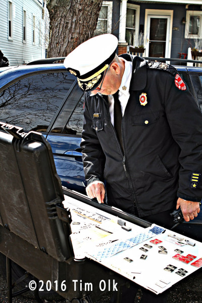 fire chief at command post