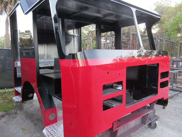 fire engine cab being built for Chicago
