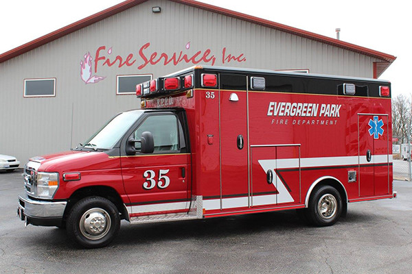 Evergreen Park Fire Department ambulance