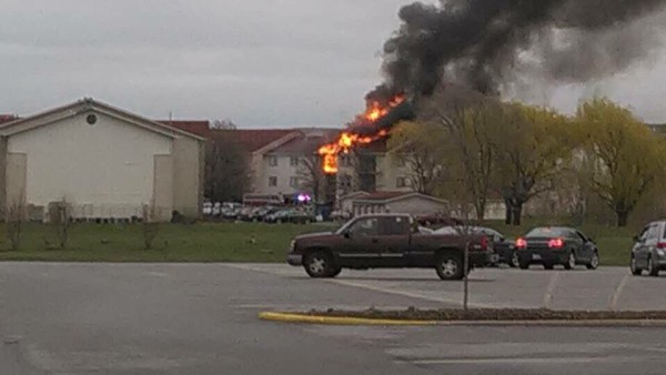 apartment building fire in Merrillville IN