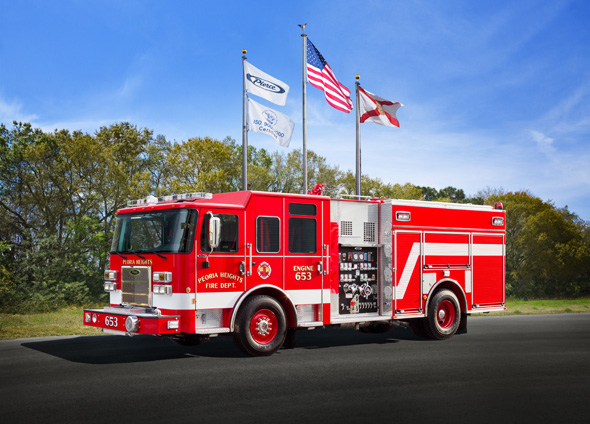 new fire engine for the Peoria Heights FD