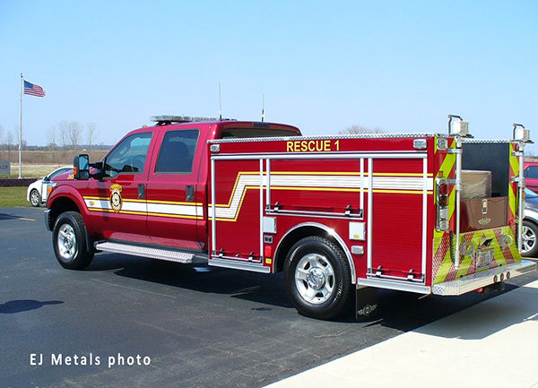 small rescue vehicle for fire department