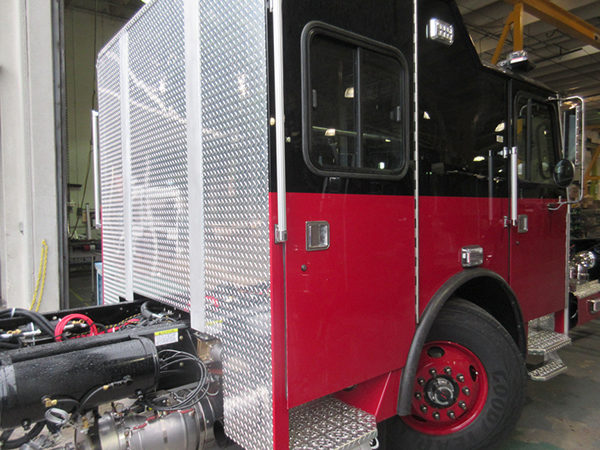 Fire engine being built for the Chicago Fire Department