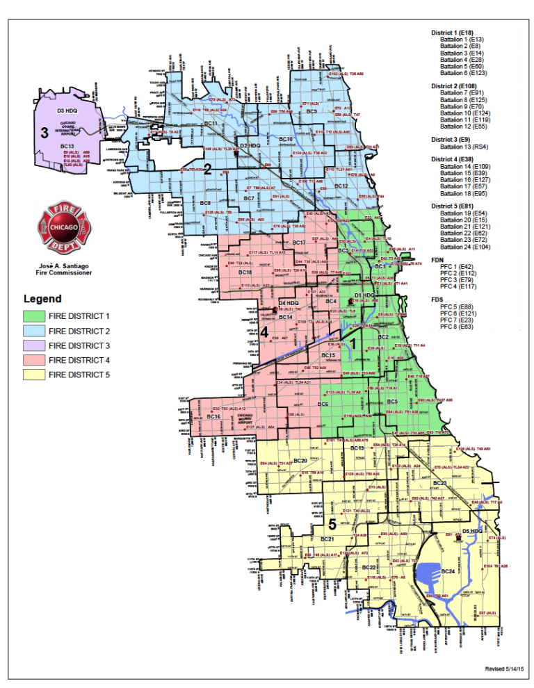 Chicago Fire Department Maps 1378