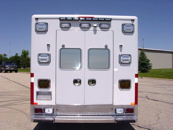 rear of new modular ambulance