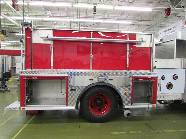 fire engine being built for Chicago