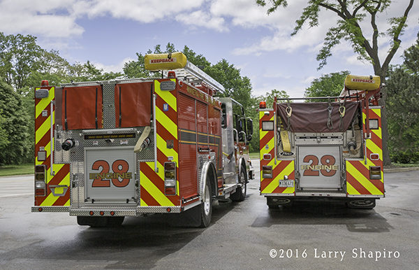 new and old fire engines