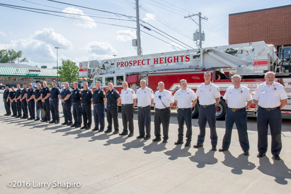 firefighters lined up for inspection
