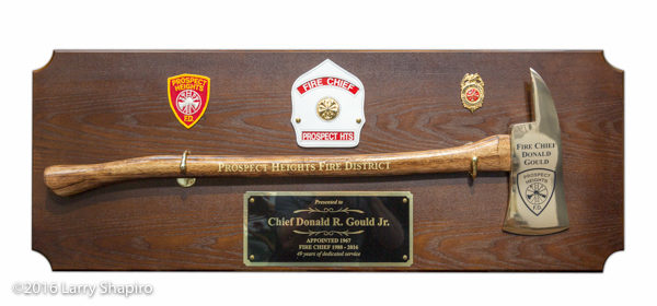 plaque for retiring fire chief