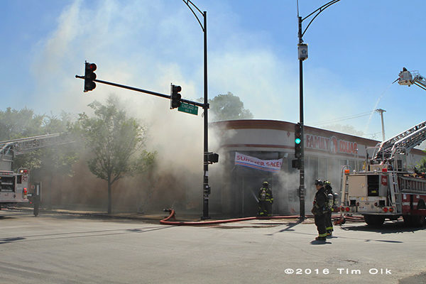 heavy smoke from Dollar Store fire