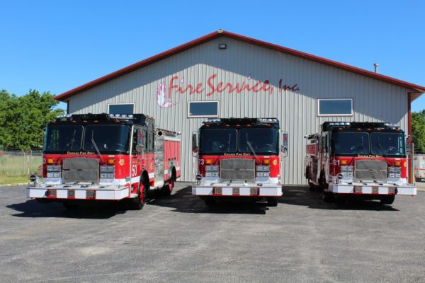 new fire engines for the Chicago FD