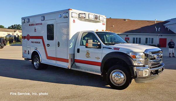 Fox River and Countryside Fire/Rescue District ambulance
