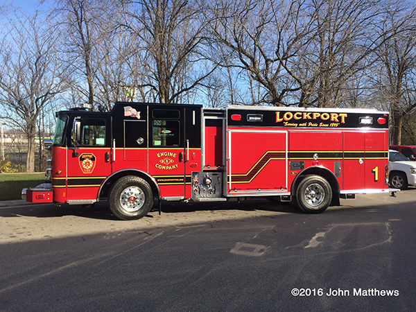 Lockport Township FPD fire engine