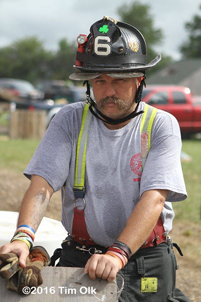 firefighter with mustache 