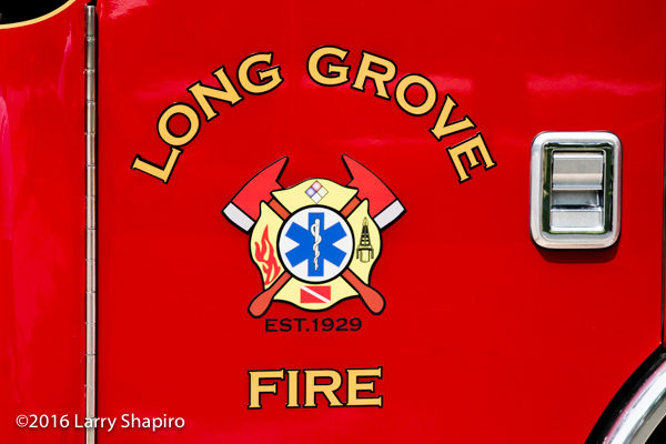 Long Grove Fire District decal and graphics