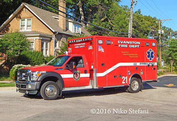 Evanston FD Ambulance 21