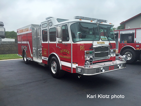 new fire engine for the Hoemr Twp FPD