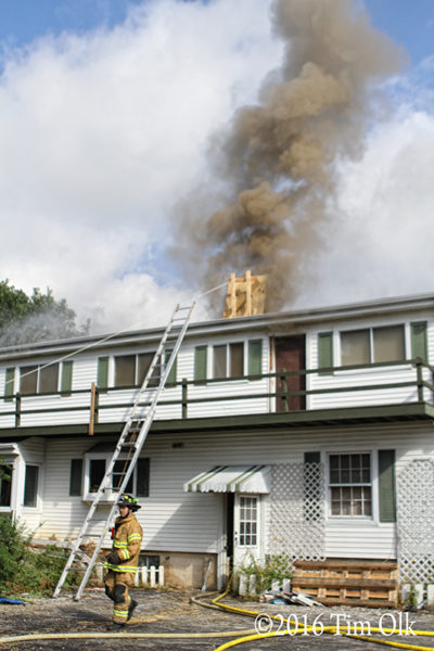 firefighters training in vacant house