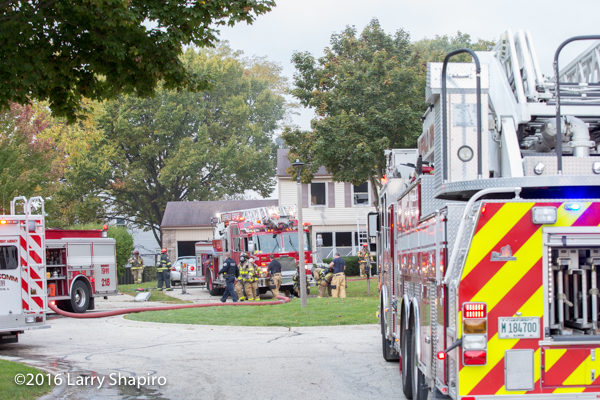 fire scene in Buffalo Grove