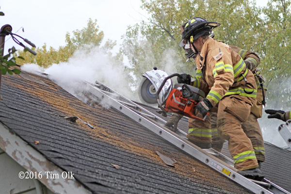 firefighters training in vacant house