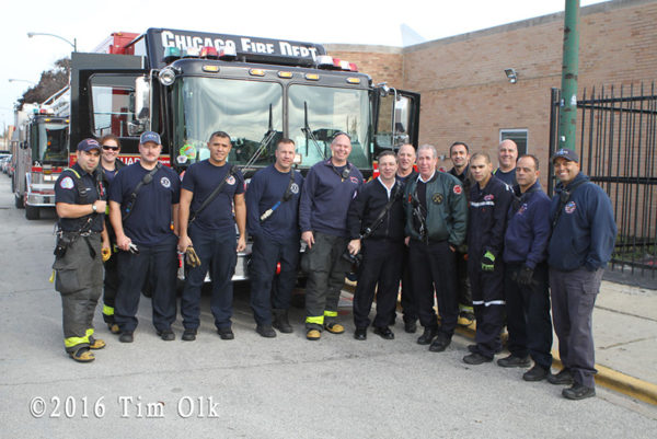 Chicago FD Squad 1 and Squad 2 firefighters