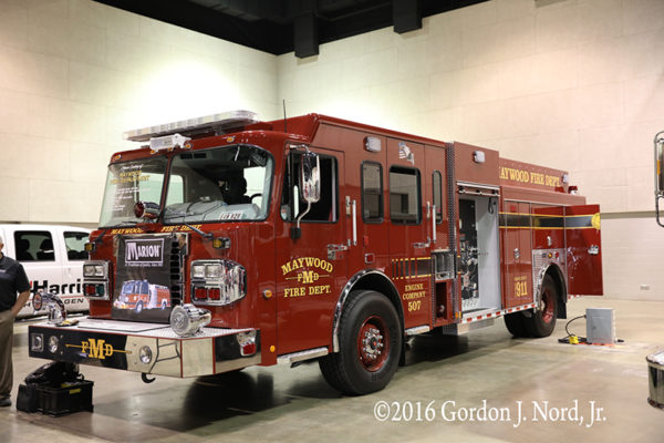 new fire engine for the Maywood Fire Department