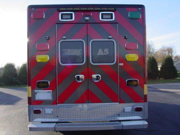 chevron striping on ambulance