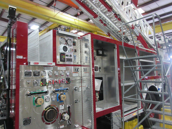 Fire truck being built by E-ONE for the Gurnee Fire Department