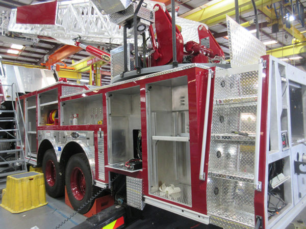 Fire truck being built by E-ONE for the Gurnee Fire Department