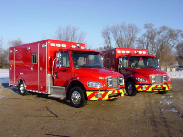 Freightliner M2 chassis for ambulances